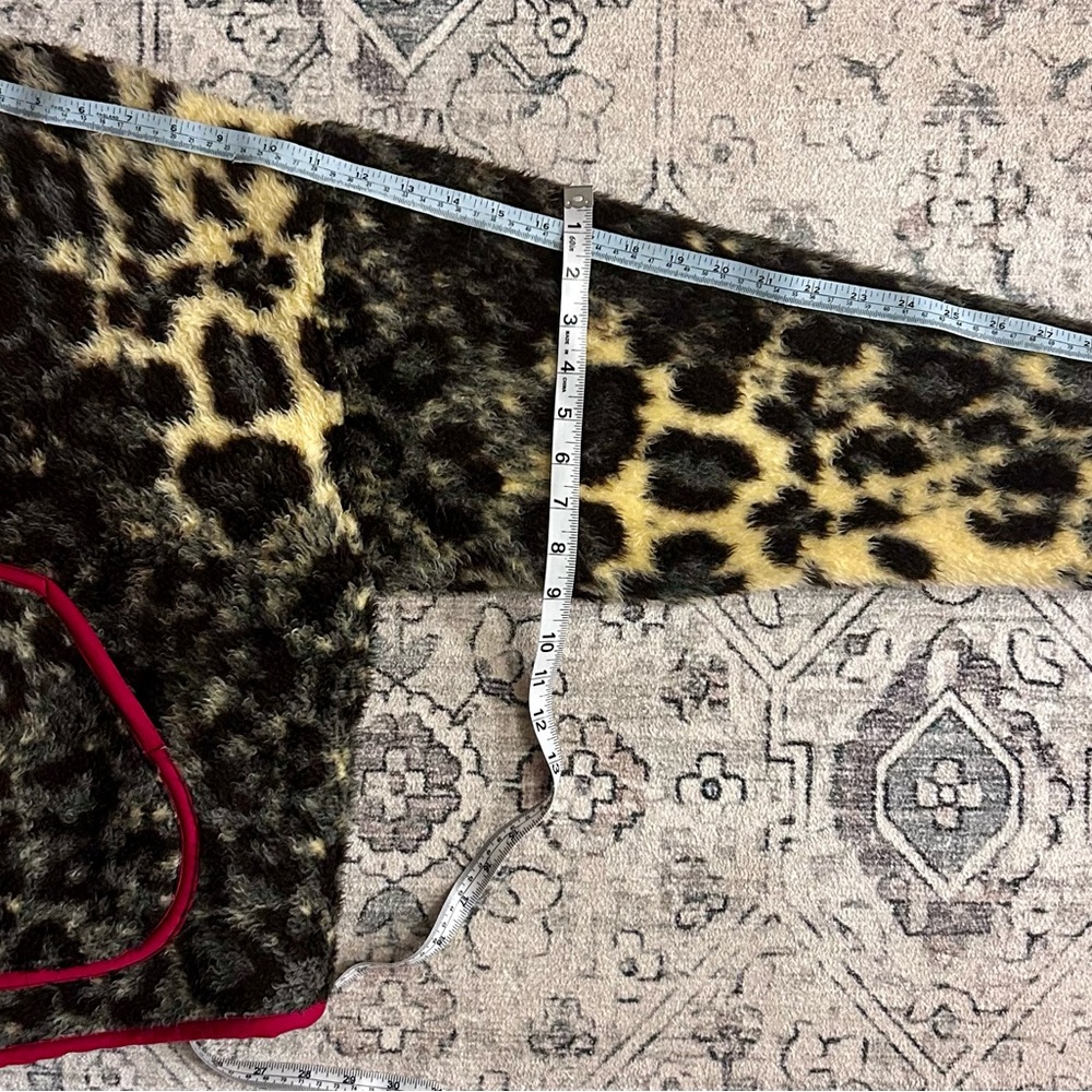 Handmade Vintage Cheetah Print Blanket Jacket - Picture 8 of 9